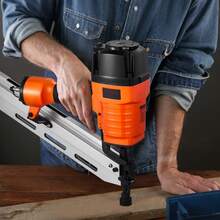 Framing Nailer, 80-120PSI Air Nail Gun, 2" To 3-1/2" 21 Degree Full Round Head Pneumatic Framing Nailer With Tool-Less Depth Adjustment & Dual Trigger Modes, Ideal For Framing Decking Flooring - 基本版 - 查看 1