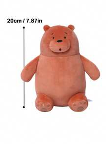 WE BARE BEAR 20厘米坐姿毛绒裸熊毛绒动物玩偶，熊猫玩偶，圣诞树装饰 - 彩色 - 查看 18