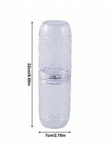 1pc Bathroom Rinse Cup, Portable Travel Toothbrush & Toothpaste Holder - Multicolor - View 2