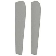 vidaXL Kopfteil Mit Ohren Hellgrau 163x23x118/128 Cm Stoff - Grigio - Visualizzare 4