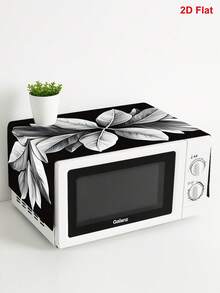 1 pieza Elegante cubierta de polvo para horno microondas con diseño de hojas, cubierta de horno microondas en blanco y negro, cubierta de protección contra el polvo lavable, cubierta decorativa para electrodomésticos de cocina, decoración del hogar, decoración de cocina, decoración de electrodomésticos del hogar, un gran regalo para la novia, fácil de limpiar, anti-manchas, Día de la Mujer, artículos esenciales de viaje, recuerdos de boda, Y2k, dormitorio, accesorios de coche para mujeres, decoración de cocina, decoración de cocina, artículos del hogar, regalo del Día de la Madre, decoración de dormitorio, jardín, decoración de cocina, verano, playa, artículos esenciales de viaje, decoración de habitaciones, Squishy, graduación - Multicolor - Ver 4