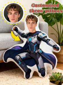 Customized Personalized Photo Pillows, Personalized Couple Pillows, Photo Pillows With Customizable Cute Or Funny Patterns, Double-Sided 3D Pillows, Gifts For Dad/Mom/Family/Her/Him/Girlfriend/Boyfriend/Pets, Christmas Gifts, Couple Birthday Gifts, Wedding Gifts - Multicolor - View 11