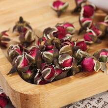 50/300g Golden Edged Red Rosebud Natural Dried Flower Eternal Flower Decorative Accessories - Suitable For Table Center Decoration, Floral Board Decoration, Dried Flower DIY Candle Aromatherapy Matching, Handmade Soap Making, Various Festivals, Events, Birthdays, Party Desktop Decoration Accessories - Red - View 3