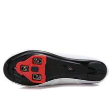 Men's Road Cycling Shoes, Buckle Road Cycling Shoes - New Model - White - Black Logo - View 5
