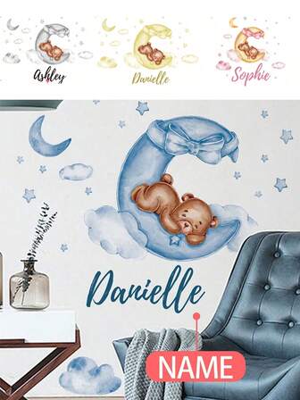 1PC- Custom Wallpaper -Custom Ornaments Room Decor For Girls Girl, Home Self-Adhesive Nursery Decor Girl Wallpaper Removable Wall Stickers For Personalized Gifts Wall Decor Living Room, Living Room Decor, Window Stickers – Cute & Creative Wall Decor For Wall Art Kids Room Decor Bedroom Decor
