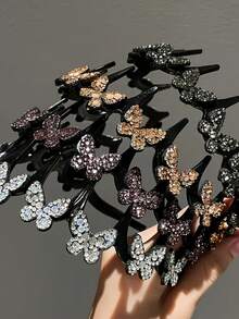 1件装时尚编发工具，慵懒发夹，女士夏季洗脸刘海发带，高耸头饰健身发带，发箍，发圈发带，化妆发带，发饰，头饰