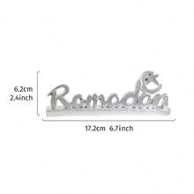 1 cái đồ trang trí chữ Ramadan bằng bạc, đồ trang trí chữ bằng nhựa cho lễ hội Ramadan của người Hồi giáo, thích hợp cho lễ Eid Al-Fitr, quà tặng dễ thương và trang trí nhà cửa, tiệc tùng và họp mặt Ramadan Kareem - Tượng chữ Ramadan - Bạc - Xem 10