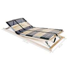 vidaXL 2 Stück Lattenroste Mit 42 Leisten, 7 Zonen, 80x200 Cm - Brown - View 8