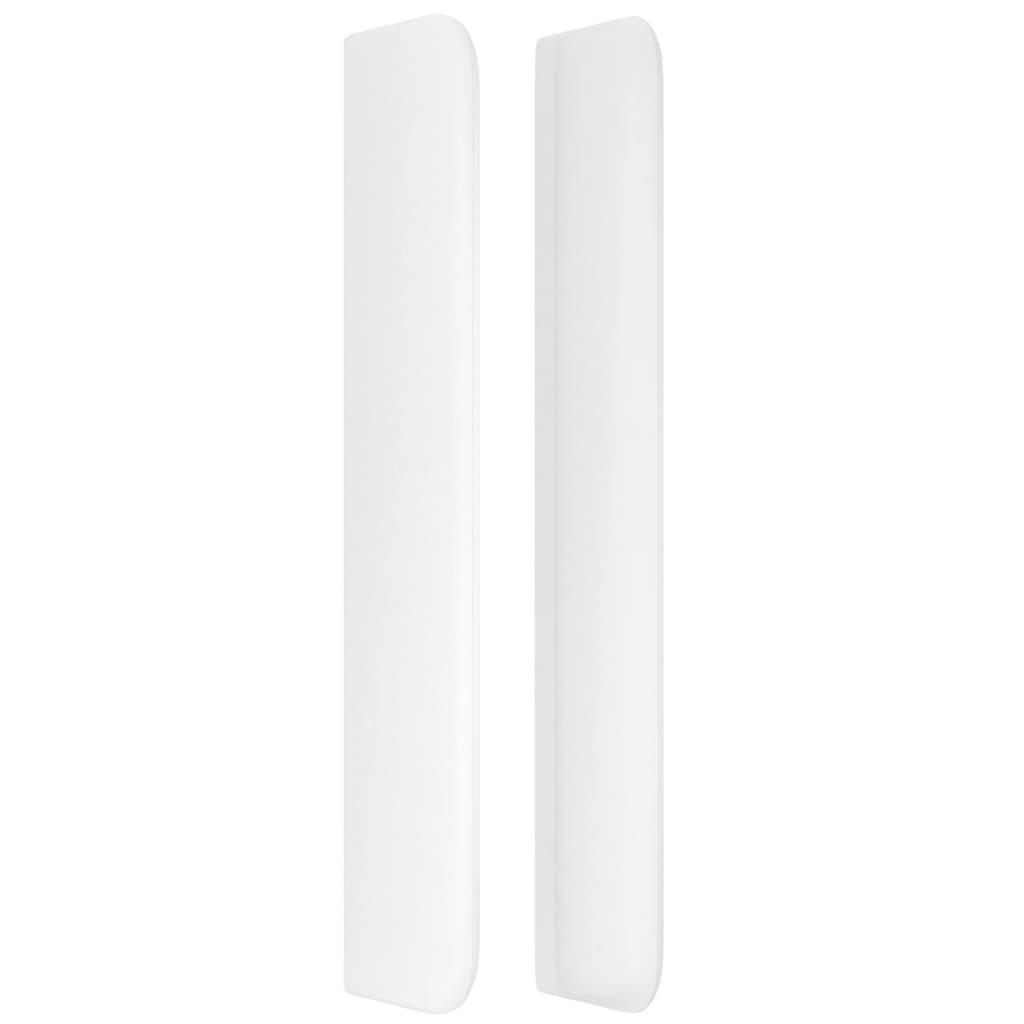 vidaXL Kopfteil Mit Ohren Weiß 83x16x118/128 Cm Kunstleder - Weiss - Übersicht 4