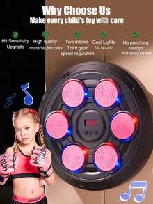 4pcs/6pcs Kids Boxing Target Toys, Sports Gift Toys For Boys And Girls, Parent-Child/Party Interactive Competition Toys, Dual Modes Multi-Play, Indoor/Outdoor Sports Gear, 4pcs And 6pcs Targets Are The Same Size - 4-key Boxing (11-79-b) With Gloves - View 7