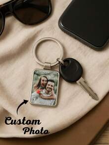 Customized Keychains, Personalized Photo Keychains, Photo Gifts, Personalized Keychain Gifts, Anniversary Gifts, Unique Couple Gifts ,For Family - Multicolor - View 2