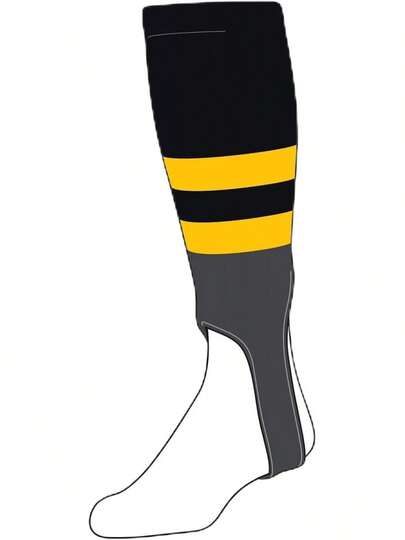 TCK - Estribos de béisbol (tamaño grande, 300 g, 5 pulgadas), color negro, dorado, grafito