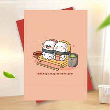 1张精美情人节/周年纪念贺卡。送给丈夫。附信封。优质纸张。祝您青春永驻，身体健康。饰有心形图案。妻子送给丈夫的完美情人节贺卡（4.7英寸 x 6.7英寸） - 彩色 - 查看 10