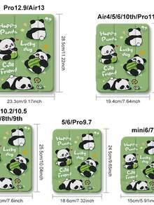 Happy Hugging Gourd Panda-Star Puzzle Trifold Flip Faux Leather Case Tablet Protective Case For IPad Mini 4/5/6 For IPad Pro 2024 13 Inch/202/2021/2022 Full Screen/For IPad Air2024/Air7 2025/For IPad 10/11 2022/2023/2025/For IPad 2017/2018/Air1/Air2/For IPad 2019/2020/2021/For IPad Pro/For IPad Air3/For IPad Pro 2020/2021/2022/For IPad Pro 2024 11 Inch Transparent Bottom Case TPU PU Material With Pen Slot Can Stand - Bà già Gray - Xem 7