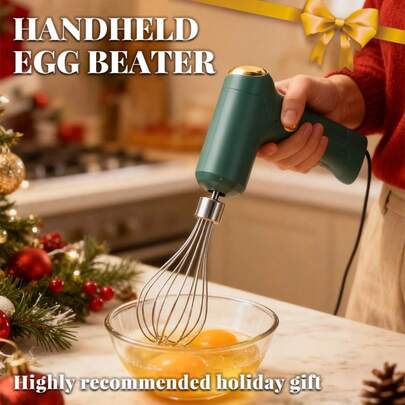 ISRBV 1 Piece USB Charging Electric Egg Beater - A Compact And Powerful 3-Speed Mini Mixer For Baking, Whisking Cream, And Ice Cream Powder - Easy To Clean, ABS Body, Perfect For Kitchen Use, With Whisk, High-Power Motor, Vertical Design, For Whipping Cream And Egg Whites.Kitchen Gadgets, Selected Gifts For Back-To-School Season.