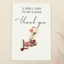 Set de 9 piezas de llaveros de la serie roja para el Día de San Valentín, que incluye un regalo de aprecio con forma de corazón, ideal como regalo del Día de San Valentín para novia/novio, también adecuado para aniversario, bendición, cumpleaños, pequeños regalos sorpresa para fiestas. Incluye accesorios colgantes. - Multicolor - Ver 5