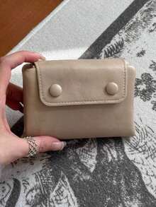 Cartera de identificación transparente de estilo vintage Y2K, versátil, con soporte para pasaporte suave y conveniente para compras diarias, viajes, fiestas y regalos. Pequeña cartera, monedero, tarjetero para mujer. - Multicolor - Ver 15