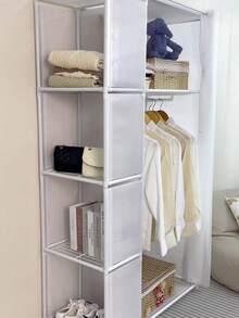 Portable Cube Storage Organizer, Multi-Functional Closet, Bookshelf, Free Standing Wardrobe With Curtain, Home Storage For Bedroom, Living Room, Holiday & Christmas Gift, Kids Gift - Multicolor - View 8