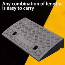 1PC Step Cushion Threshold, Lane, Wheelchair, Steps, Curb Ramp - Black - View 7
