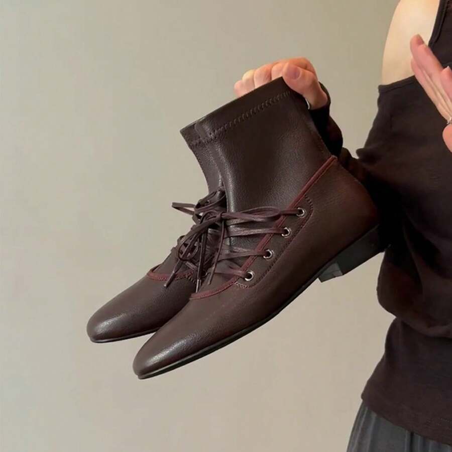 Botines y botitas para mujer - Marrón - Ver 1