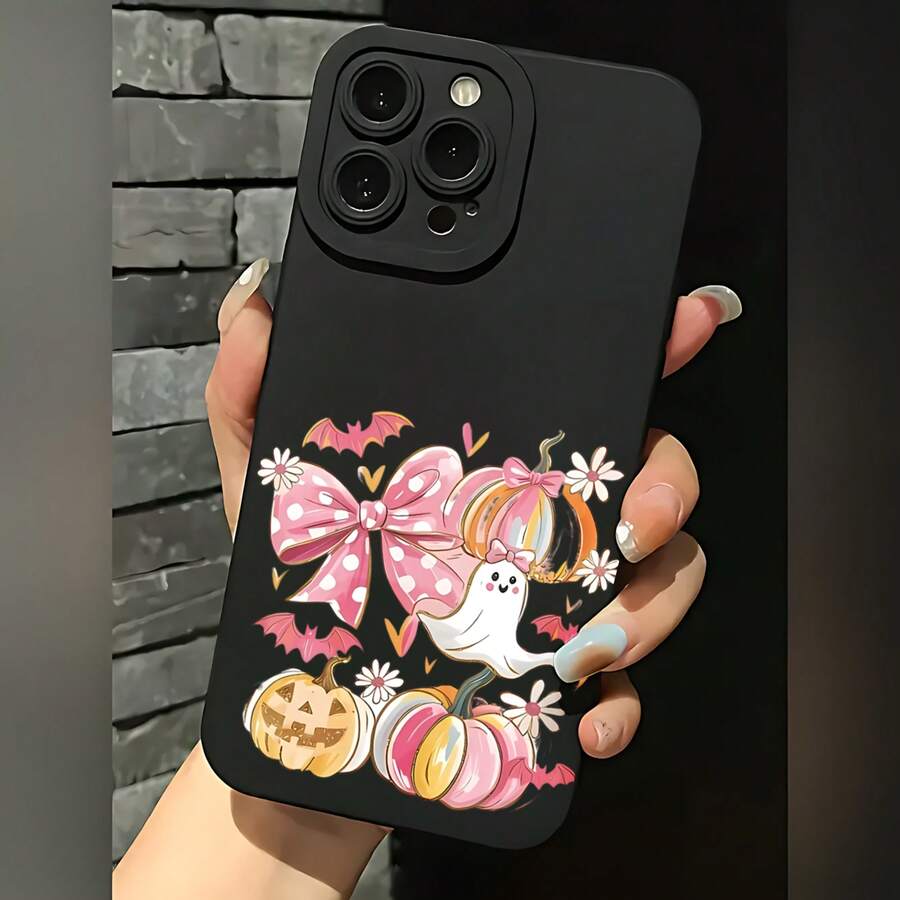 2026 nueva funda de teléfono mate, funda de teléfono con estampado de fantasma, calabaza y murciélago de Halloween para iPhone 14 13 12 11 Pro Max y Galaxy S23 S22 S21 S20 Ultra Plus, protector de teléfono, funda de pareja, regalo para novio o novia, regalo de vacaciones, adecuada para iPhone 11 a 17, serie - Azul Klein - Ver 1