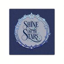 1pc Green Leaf & Star Wreath - Round Frame Scrapbooking Metal Cutting Die, For Greeting Cards, DIY Scrapbooking Albums, Home Decor, Holiday Blessings, Handmade Crafts - Silver - View 9