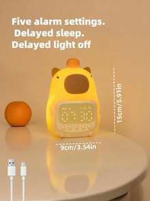 Luce notturna carina di capibara, luce notturna di bufalo, luce LED soffice. Interruttore a levetta, luce notturna ad animale novità, adatta per scrivania, dormitorio, camera da letto, decorazione di ritorno a casa, regalo di compleanno e Natale, ornamento, compagno per dormire - Multicolore - Visualizzare 20