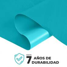 VINILMAX Lona Impermeable de 1.50x1m Uso Rudo con Protección UV para Exterior | Resistente a Polvo, Lluvia y Nieve | Ideal para Camiones, Obra y Construcción | Disponible en Varios Colores - Turquesa - Ver 7