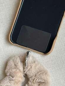 1 pieza Scrunchie de pelo con orejas de gato de peluche, pulsera, funda de teléfono, colgante, diadema versátil, coletero, accesorio para el cabello, dulce y lindo, muñequera multifuncional DIY, pulsera portátil, otoño/invierno