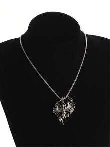 1pc Fashion Classic Angel Wings Goddess Pendant Necklace, Unisex Rock Party Jewelry Gift - Fashion New Styles - View 6