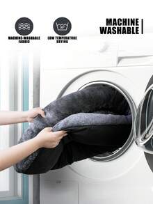 PETSIN 1 Plush Warm And Thickened Circular Pet Nest, Suitable For The Fall And Winter Pet Bed Pet Mat, Suitable For Small And Medium-Sized Dogs And Cats Cat Nest, Doghouse - Dark Grey - View 8