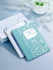 1pcs Soft Silicone With Pencil Slot Tri-Fold Stand Shockproof Anti-Drop ,Letter Graphic Magnetic Compatible With 9th/8th/7th 10.2 Inch,With Pcil Holder,Air4/5 Cover.Accessories. & New Year Themed,Retro Chic Style High-End Tablet Accessory Office Productivity, Study Sessions, Design, Travel Commute, Casual Browsing & Giving Fashion Forward Enthusiasts - màu xanh lá - Xem 11