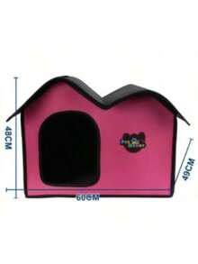 1pc Pet Nest, New Double - Layer Roof Pet House, Wind - Proof And Warm Cat Nest, Outdoor Cat House, Dog Bed, Cat Tent, Detachable And Washable, Suitable For All Seasons, Pet Shelter, Portable Box, Cat Supplies, Dog Supplies, Suitable For Small And Young Dogs