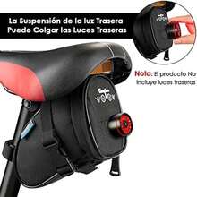 WOTOW Bolsa de Sillín de Bicicleta, Bolsa debajo del Asiento Bicicleta para Ciclismo con Correa, Almacenamiento de Herramienta, Bolsa de Accesorios Aire Libre MTB Bicicleta de Montaña Carretera(default) - Multicolor - Ver 3