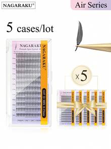 0.07C D 1200片 NAGARAKU 5盒预制尖顶睫毛动漫效果柔软羽毛飘逸睫毛延长漫画假睫毛簇 - D - 查看 8