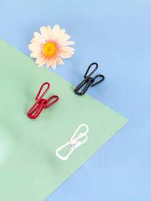 1 pieza/10 piezas Pinzas/Tenazas para alimentos, Pinzas de autoservicio para sándwiches - Pinzas metálicas multiusos y coloridas para la cocina y el hogar, Pinzas de resorte para sellar bolsas de alimentos, Pinzas de alambre metálico de agarre fuerte para organizar y decorar, Perfectas para cerrar bolsas de aperitivos, colgar fotos y proyectos de manualidades DIY, Solución duradera y confiable para las necesidades diarias.