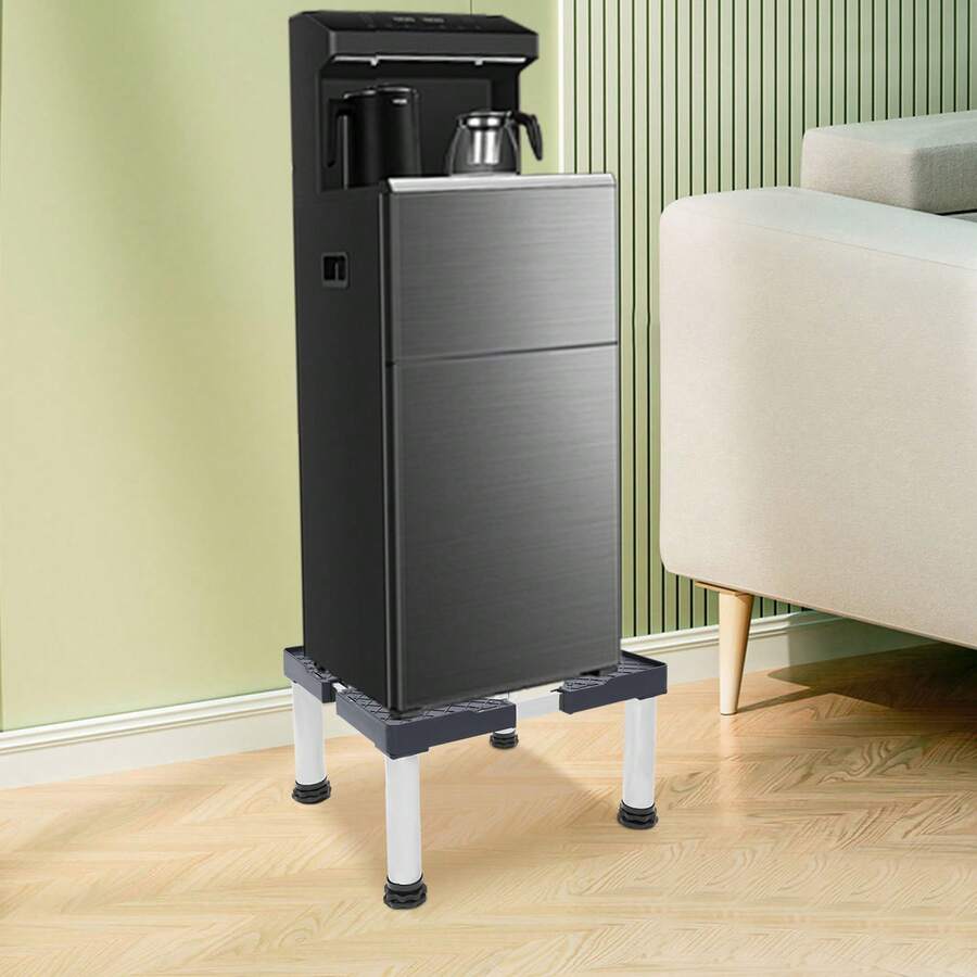 Washing Machine Base With 4 Stainless Steel Suction Cup Foot, Adjustable Height 29-31cm Washing Machine Base Fridge Stand For Fridge, Dryer, Washing Machine - Grey - View 1