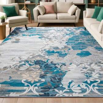 1pc Vintage Bohemian Floral Pattern Design, Suitable For Living Room, Home Office, Bedroom, Bedside, Home Decor