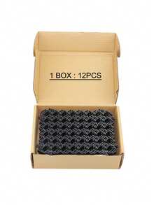 12pcs Black Plastic Anti-Cat Spike Mat Set, Assembled Furniture Protector Pad, Effective Home Sofa Tabletop Anti-Scratch Deterrent For Pets, Non-Harmful To Animals - Black - View 10