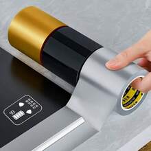 1 Roll 393.7 Inch Long 50mm Wide Waterproof, Leak-Proof, Windproof Kitchen Tape, Wall Repair Patch, Window Soundproof, Sink & Toilet Sealing Tape, Available In White, Black, Silver, Ideal For Winter Window Insulation - Multicolor - View 2