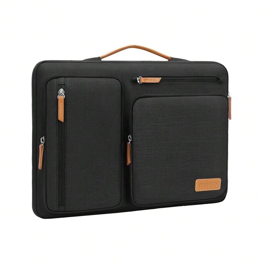 9-11 Inch Tablet Sleeve Case For IPad A16 2025, IPad Air 11 Inch M3 M2, IPad Pro 11 M4, IPad 10/9/8/7th, Galaxy Tab A9+/S9/S8/Plus 11, Side Open Carrying Bag With 4 Zipper Pockets, Black,11inch,Black - Black - 查看 1