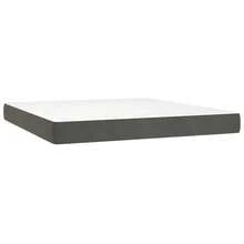 vidaXL Boxspringbett Mit Matratze, Dunkelgrau, 160x200 Cm, Samt - Grigio - Visualizzare 5
