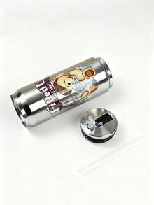 TEDDYISLAND Cute Teddy Bear Themed Soda Can Shaped Insulated Cup, Personalized And Drinking Cup - Multicolor - View 4