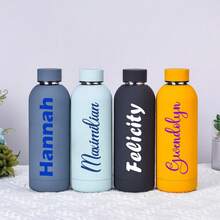 500ml Personalized Stainless Steel Water Bottle, Customized Lid Water Cup, Metal , Groomsman Gift, Father's Day Gift, Bridesmaid Gift, Fitness Water Bottle, Monogram Water Bottle, Customized Water Bottle, Bulk Water Bottle, Personalized Water Bottle, Bridesmaid Gift, Sports Water Bottle, Wedding Party Gift, Teacher's Day Gift, Metal Water Bottle, Personalized Gift - Multi-color UV Insulated Cup - View 9