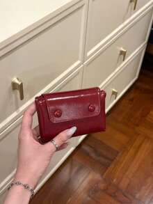 Cartera de identificación transparente de estilo vintage Y2K, versátil, con soporte para pasaporte suave y conveniente para compras diarias, viajes, fiestas y regalos. Pequeña cartera, monedero, tarjetero para mujer. - Multicolor - Ver 3