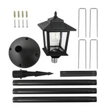 Hoodink 63 Aluminum Lamp Post Light 2Pcs Warm White Powered Outdoor Decor Garden Pathway Yard Front Back Door - 63吋柱燈 - 查看 8