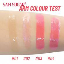 SAM SUGAR Brillo labial de perla termocrómica transparente, hidratante y nutritivo. Reduce las líneas de los labios, cuidado labial, bálsamo labial voluminizador - Multicolor - Ver 9