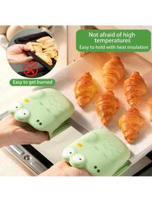 Dinosaur Heat Resistant Oven Mitt, Kitchen Tongs, Pot Holder, Trivet For Hot Dishes - Multicolor - View 3