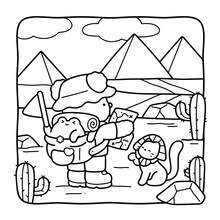 48 Pages 245g Thick Paper "Little Friends" Vol.2 Coloring Book: Adorable And Simple Art Book, Cover Features Charming Cow And Animal Companions (Umbrella, Rabbit, Puppy, Etc.) - An Ideal Choice For Adults To Relax And Relieve Stress, Suitable For Stationery, School Supplies, And As A Gift For Girls, Valentine's Day, New Year - Little Friends 2 - View 9