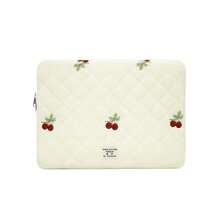 VALUEWIN 可爱樱桃图案笔记本电脑平板电脑保护套包，适用于9.7-11英寸、13-14英寸、15-16英寸笔记本电脑，可装iPad等设备，可爱羽绒笔记本电脑包，平板电脑包，笔记本电脑包，适合女性、女孩/学生，笔记本电脑保护套，收纳袋